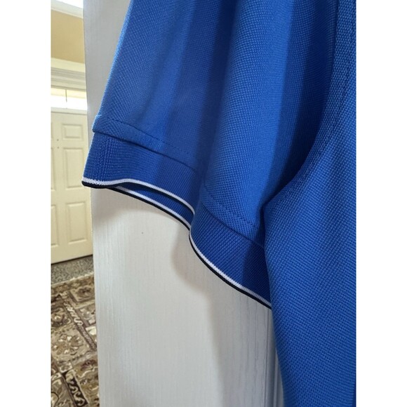 Mens Izod Golf Stretch Polo Size XL Navy Blue Performance Short Sleeve Athletic - Picture 3 of 9